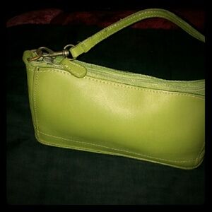 COPY - coach lime green small bag